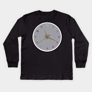 It’s a clock Kids Long Sleeve T-Shirt